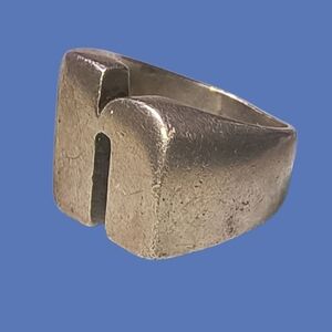 Vintage Esemco Sterling Silver Chunky Thick Band Ring